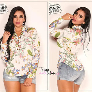 Blusa Colombiana de Moda Americana MM87005 TAINAMODALATINA.ES
