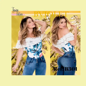 Blusa Colombiana de Moda B-VIOLET Ref. B301 TAINAMODALATINA.ES