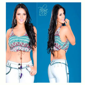 Blusa Colombiana de Moda Cereza Ref- 1208 TAINAMODALATINA.ES