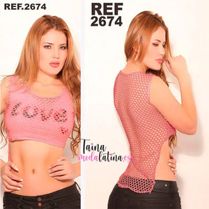 Blusa Colombiana de Moda Colombia es Passion Ref 2674 - TAINAMODALATINA.ES