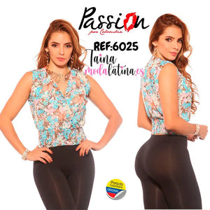 Blusa Colombiana de Moda Colombia es Passion Ref. 6025 - TAINAMODALATINA.ES