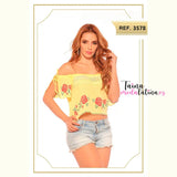 Blusa Colombiana de Moda Colombia es Passion Ref.3578 - TAINAMODALATINA.ES