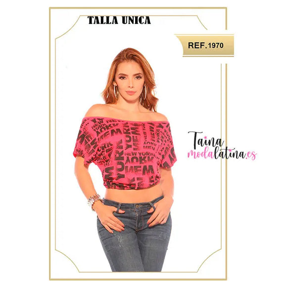 Blusa Colombiana de Ocasión Cereza Ref. 1970 - TAINAMODALATINA.ES
