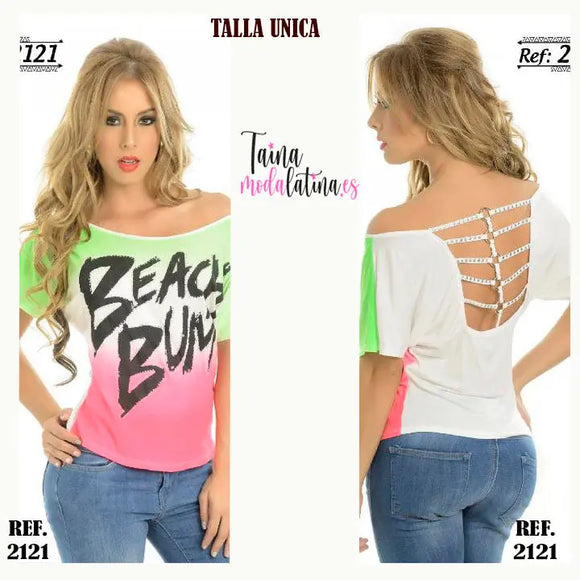 Blusa Colombiana de Ocasión Cereza Ref. 2121 - TAINAMODALATINA.ES