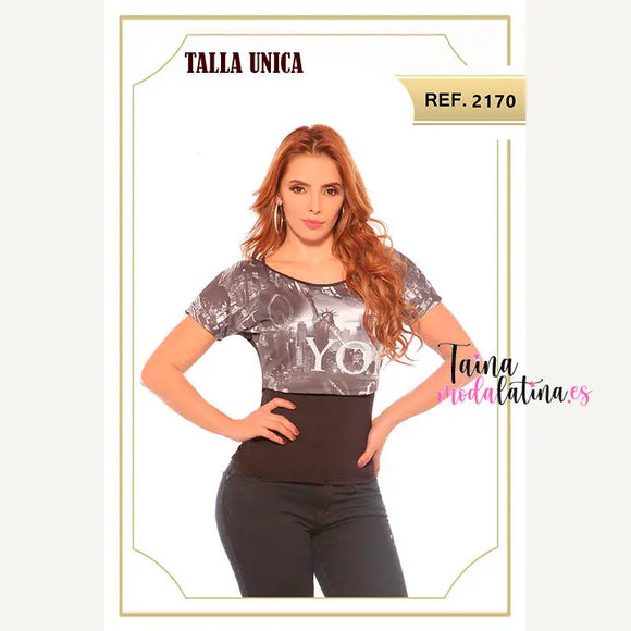Blusa Colombiana de Ocasión Cereza Ref. 2170 - TAINAMODALATINA.ES