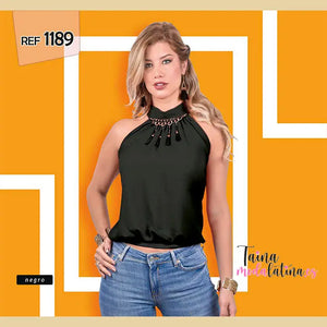 Blusa Sexy Colombiana de Moda Azierto Ref. 1189 - TAINAMODALATINA.ES