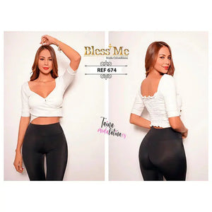 Blusa de Dama Moda Colombiana Bless Me Ref. BM674 TAINAMODALATINA.ES