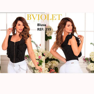 Blusa de Moda Colombiana B-VIOLET Ref. B315 - TAINAMODALATINA.ES