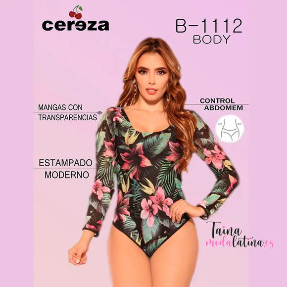Body Colombiano Reductor CEREZA B1112 - TAINAMODALATINA.ES