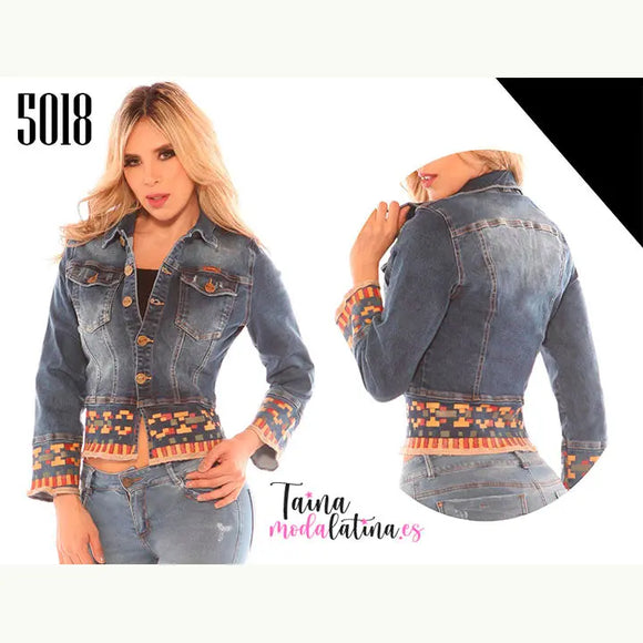 Chaqueta Colombiana de Jean Passion REF-5018 - TAINAMODALATINA.ES