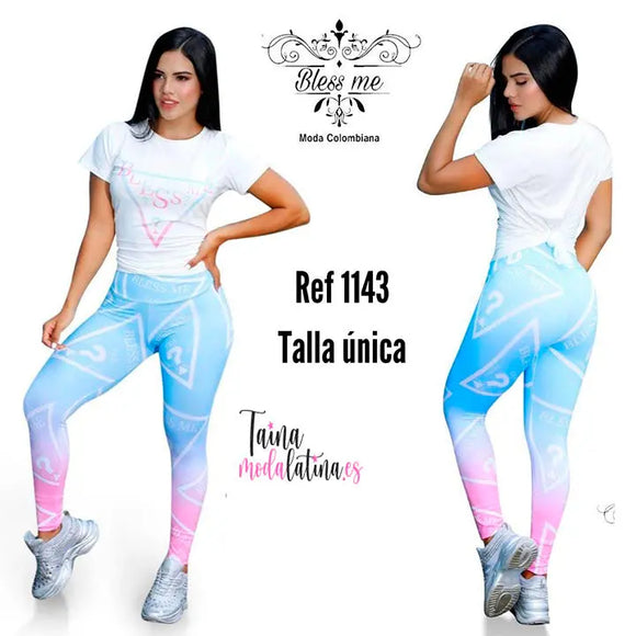 Conjunto Colombiano para Deporte decorado Original BM 1143 - TAINAMODALATINA.ES