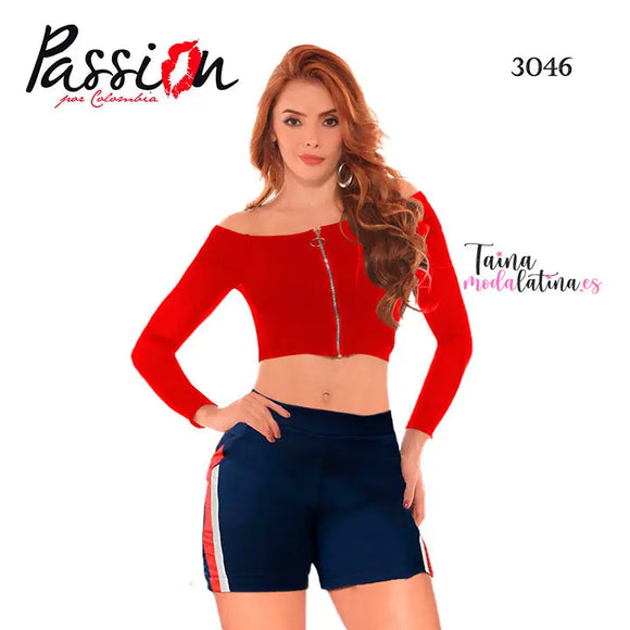 Conjunto Corto Colombiano de Moda Passion Ref. 3046 - TAINAMODALATINA.ES