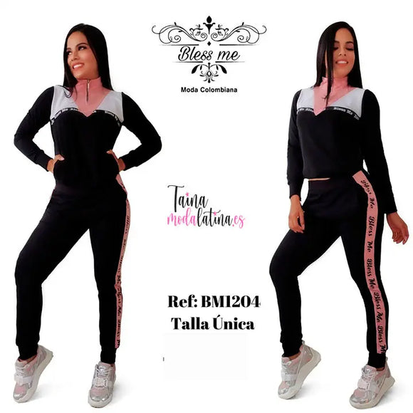 Conjunto deportivo manga larga  Bless Me Ref.-BM1204 - TAINAMODALATINA.ES