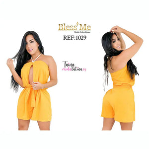 Enterizo Corto Colombiano de Moda Bless Me Ref. BM1029 - TAINAMODALATINA.ES