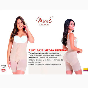 Faja Colombiana Entera media pierna Ref. 9182 - TAINAMODALATINA.ES