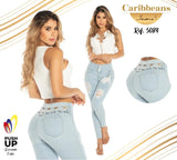 JEANS COLOMBIANO LEVANTA COLA CARIBBEANS REF. CB5084 - TAINAMODALATINA.ES
