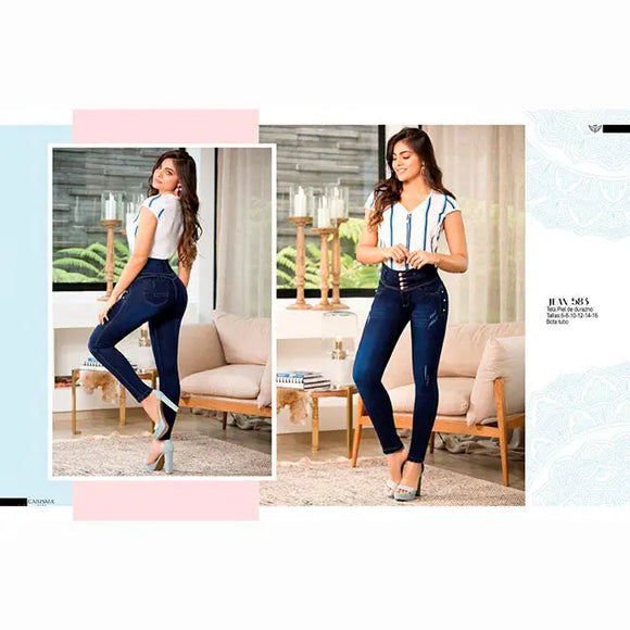 JEANS COLOMBIANO LEVANTA COLA CARISMA C-583 - TAINAMODALATINA.ES