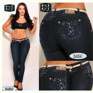 JEANS COLOMBIANO LEVANTA COLA DESEO JEANS REF. 1414 - TAINAMODALATINA.ES