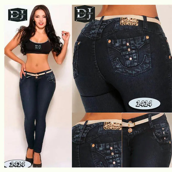JEANS COLOMBIANO LEVANTA COLA DESEO JEANS REF. 1414 - TAINAMODALATINA.ES