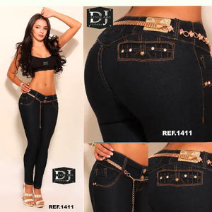 JEANS COLOMBIANO LEVANTA COLA DESEO JEANS REF.1411 - TAINAMODALATINA.ES