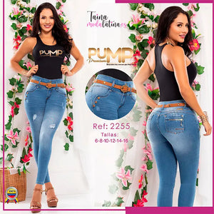 JEANS COLOMBIANO LEVANTA COLA  PUMP PREMIUM REF-P2255 - TAINAMODALATINA.ES