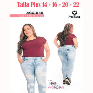 Jeans Colombiano Asi Sea AG01848 - TAINAMODALATINA.ES