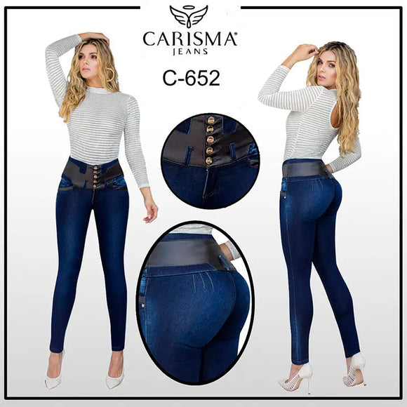 Jeans Colombiano Carisma Levanta Cola Ref. C-652 - TAINAMODALATINA.ES