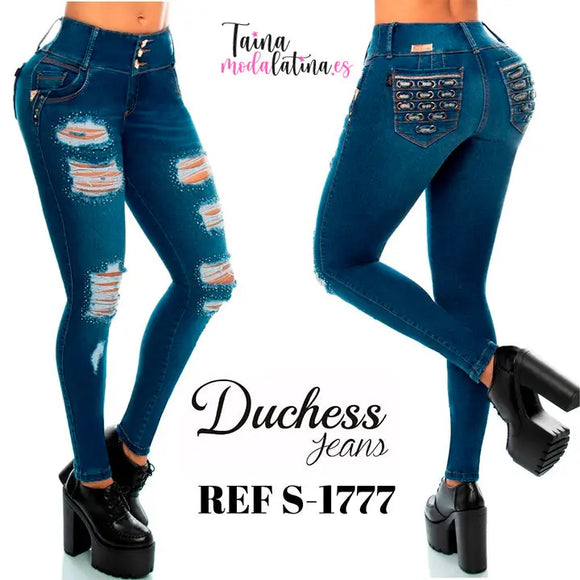 Jeans Colombiano De Moda Levantacola Duchess  S-1777 - TAINAMODALATINA.ES