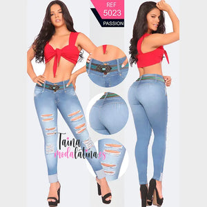 Jeans Colombiano Levanta Cola 5023 - TAINAMODALATINA.ES