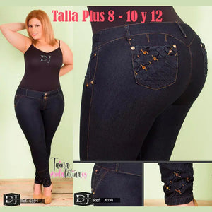 Jeans Colombiano Levanta Cola Deseo Jeans Ref. 6194 - TAINAMODALATINA.ES
