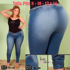 Jeans Colombiano Levanta Cola Deseo Jeans Ref. 6195 - TAINAMODALATINA.ES