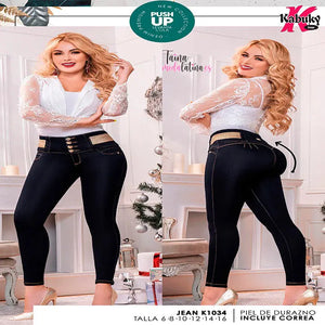 Jeans Colombiano Levanta Cola KABUKY Ref. K1034 - TAINAMODALATINA.ES