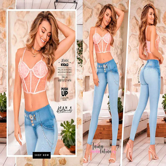 Jeans Colombiano Levanta Cola KABUKY Ref. K1062 - TAINAMODALATINA.ES