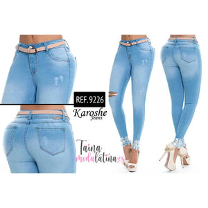 Jeans Colombiano Levanta Cola Karoshe 9226 - TAINAMODALATINA.ES