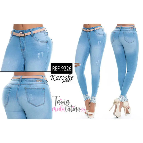 Jeans Colombiano Levanta Cola Karoshe 9226 - TAINAMODALATINA.ES