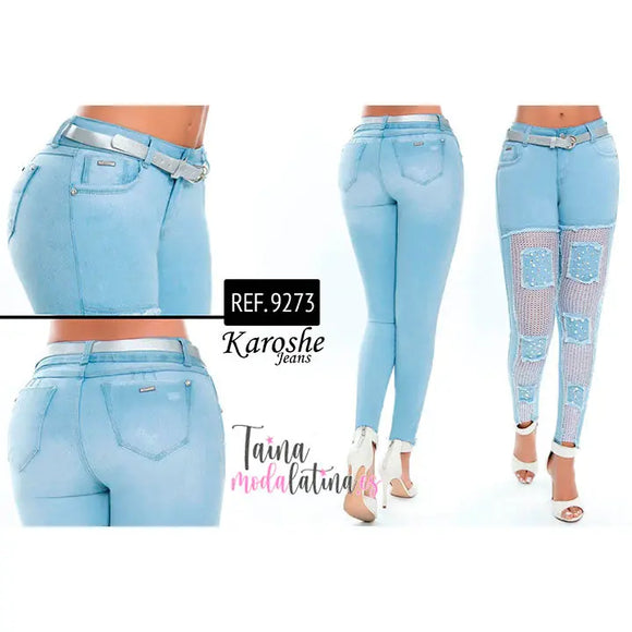 Jeans Colombiano Levanta Cola Karoshe 9273 - TAINAMODALATINA.ES