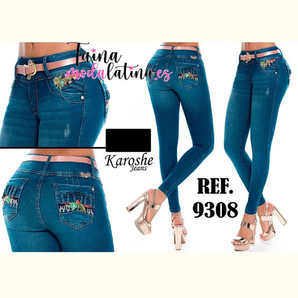 Jeans Colombiano Levanta Cola Karoshe 9308 - TAINAMODALATINA.ES