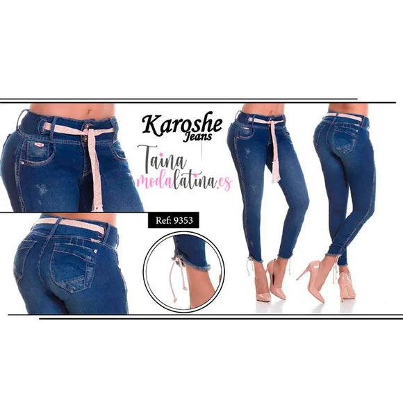 Jeans Colombiano Levanta Cola Karoshe 9353 - TAINAMODALATINA.ES