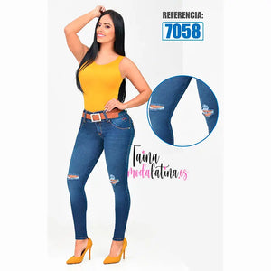 Jeans Colombiano Levanta Cola Rakket 7058 - TAINAMODALATINA.ES