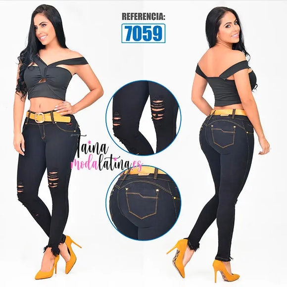 Jeans Colombiano Levanta Cola Rakket 7059 - TAINAMODALATINA.ES