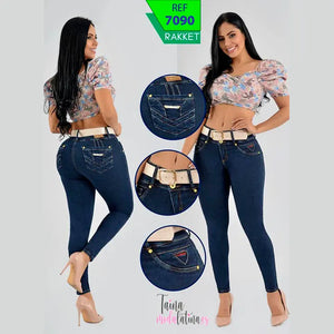 Jeans Colombiano Levanta Cola Rakket Ref-7090 - TAINAMODALATINA.ES