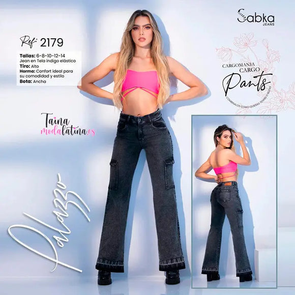 Jeans Colombiano Levanta Cola Sabka Ref. SK2179 - TAINAMODALATINA.ES
