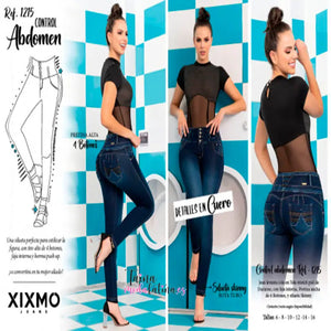 Jeans Colombiano Levanta Cola Xixmo Ref. X1215 - TAINAMODALATINA.ES