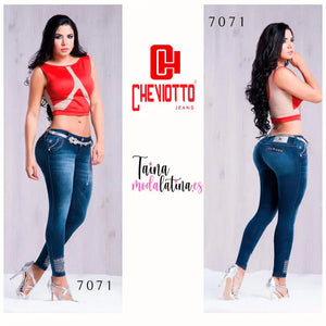 Jeans Colombiano Levantacola Cheviotto Ref-7071 - TAINAMODALATINA.ES