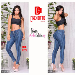 Jeans Colombiano Levantacola Cheviotto Ref-7122 - TAINAMODALATINA.ES