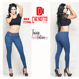 Jeans Colombiano Levantacola Cheviotto Ref-7296 - TAINAMODALATINA.ES