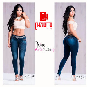 Jeans Colombiano Levantacola Cheviotto Ref-7764 - TAINAMODALATINA.ES
