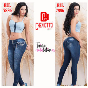 Jeans Colombiano Levantacola Cheviotto Ref-7886 - TAINAMODALATINA.ES
