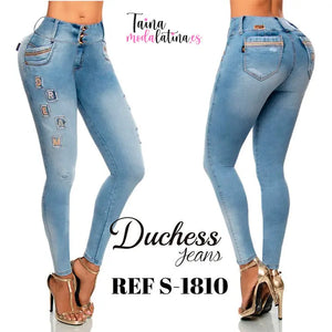 Jeans Colombiano Levantacola Duchess  S-1810 - TAINAMODALATINA.ES