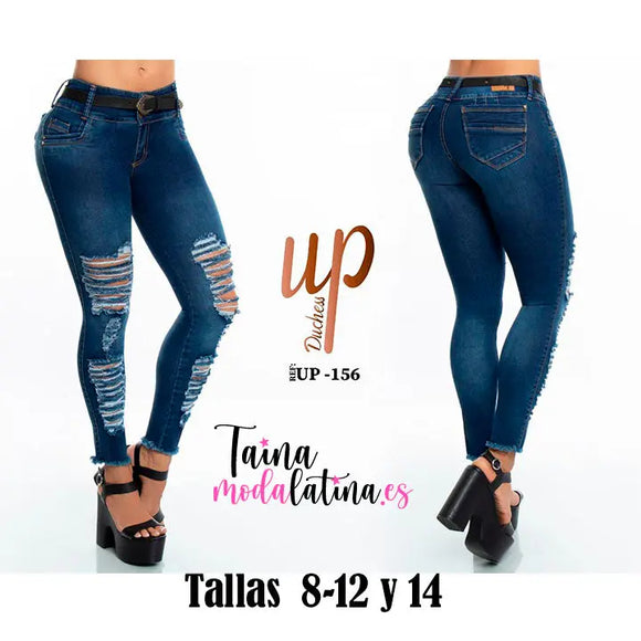 Jeans Colombiano Levantacola Duchess Up-156 - TAINAMODALATINA.ES